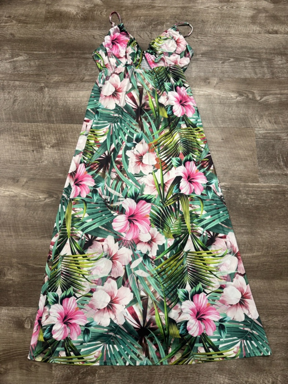 NSR Tropical Floral Maxi Dress Size Small
